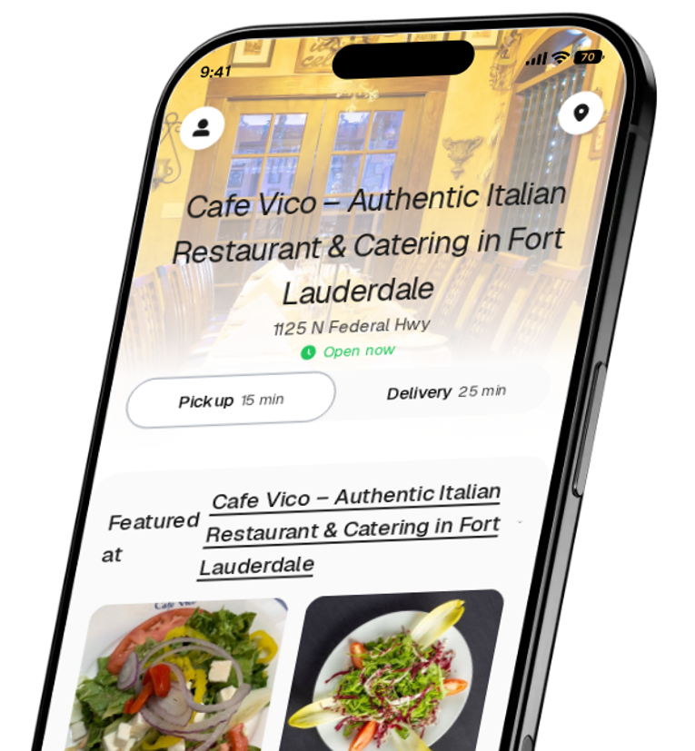 Cafe Vico – Authentic Italian Restaurant & Catering in Fort Lauderdale app preview