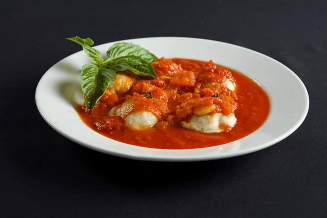 Ricotta and Spinach Ravioli Lunch.