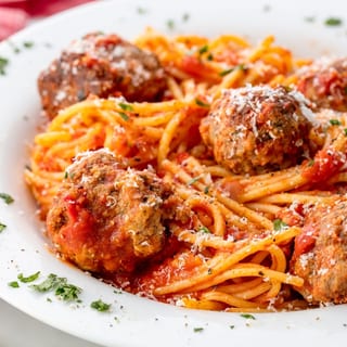 Spaghetti Meatballs Lunch